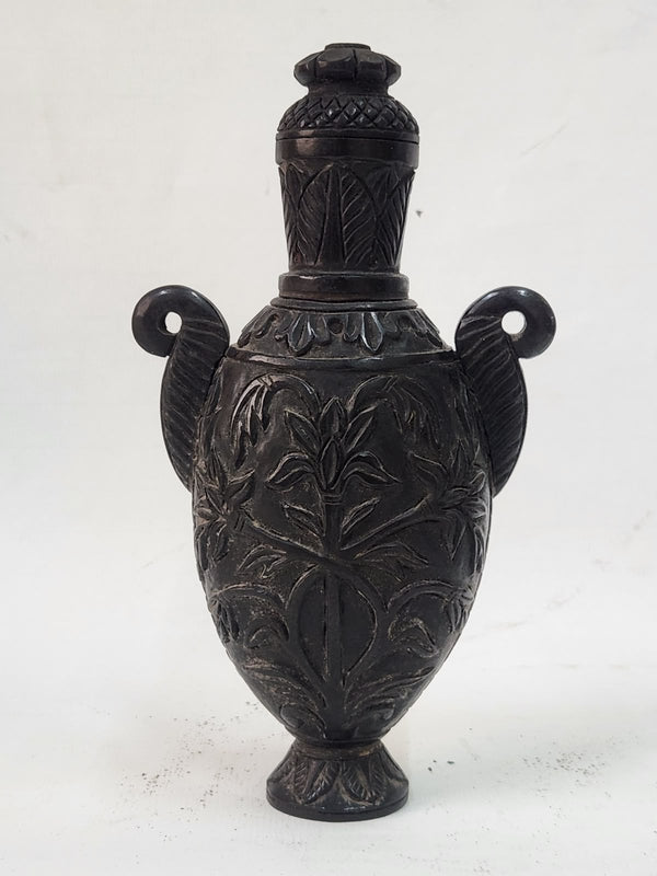 Rare Mughal Islamic Hand-Carved Jade Stone Pot