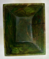 Mughal Style Indian Jade Stone Bowl Hand-Engraved with Quranic Calligraphy & Floral Patterns