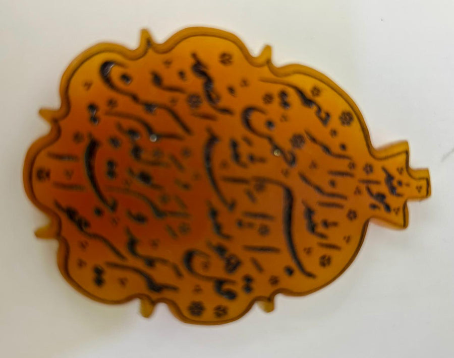 Rare Mughal Sufi Talismanic Islamic Hand-Engraved Quran Verses Jade Agate Pendant