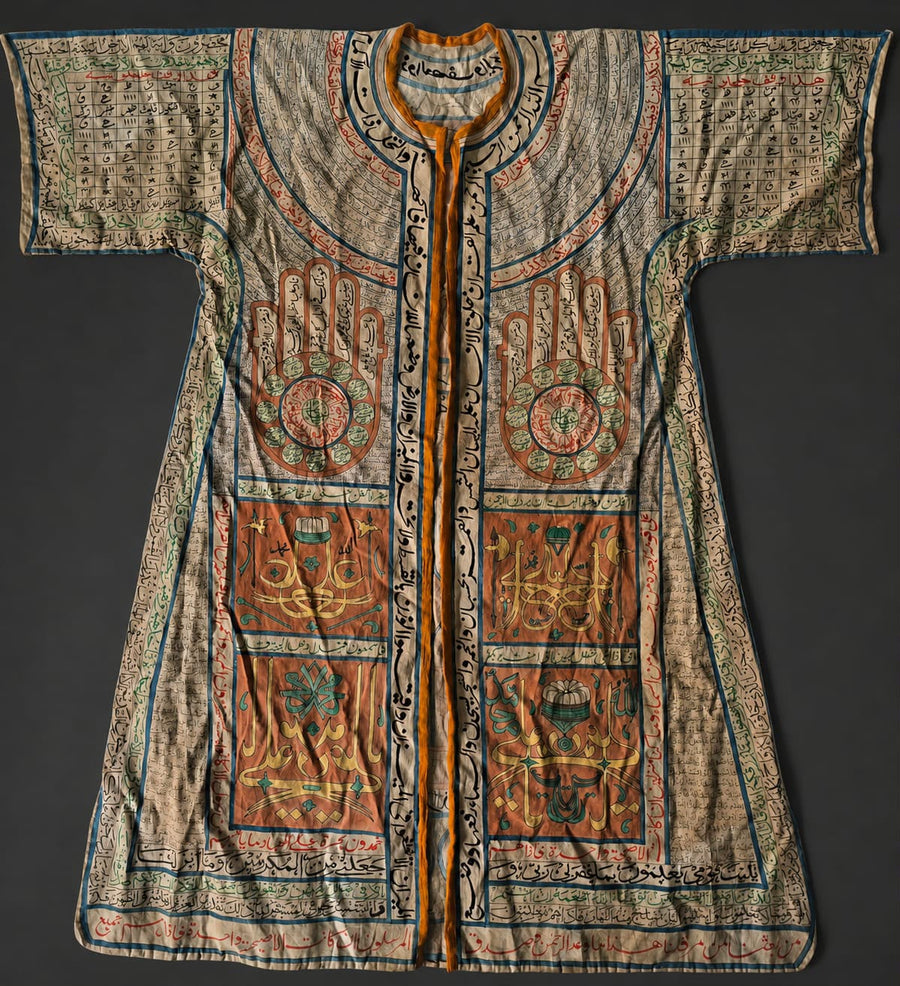 Ottoman Talismanic Jama, a Historic Garment Worn by High-Ranking Commanders Crafted to Invoke Divine Protection