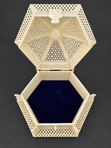 Rare Islamic Handcrafted Natural Camel Bone Jali Box